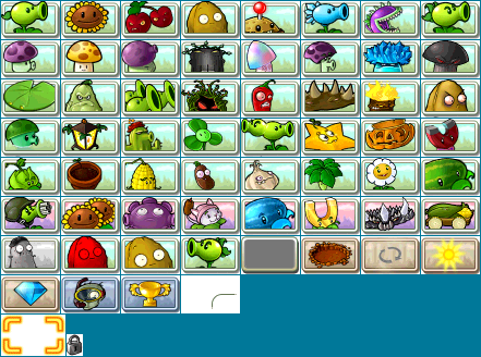 Plants vs. Zombies - Seed Packets (Low Resolution)