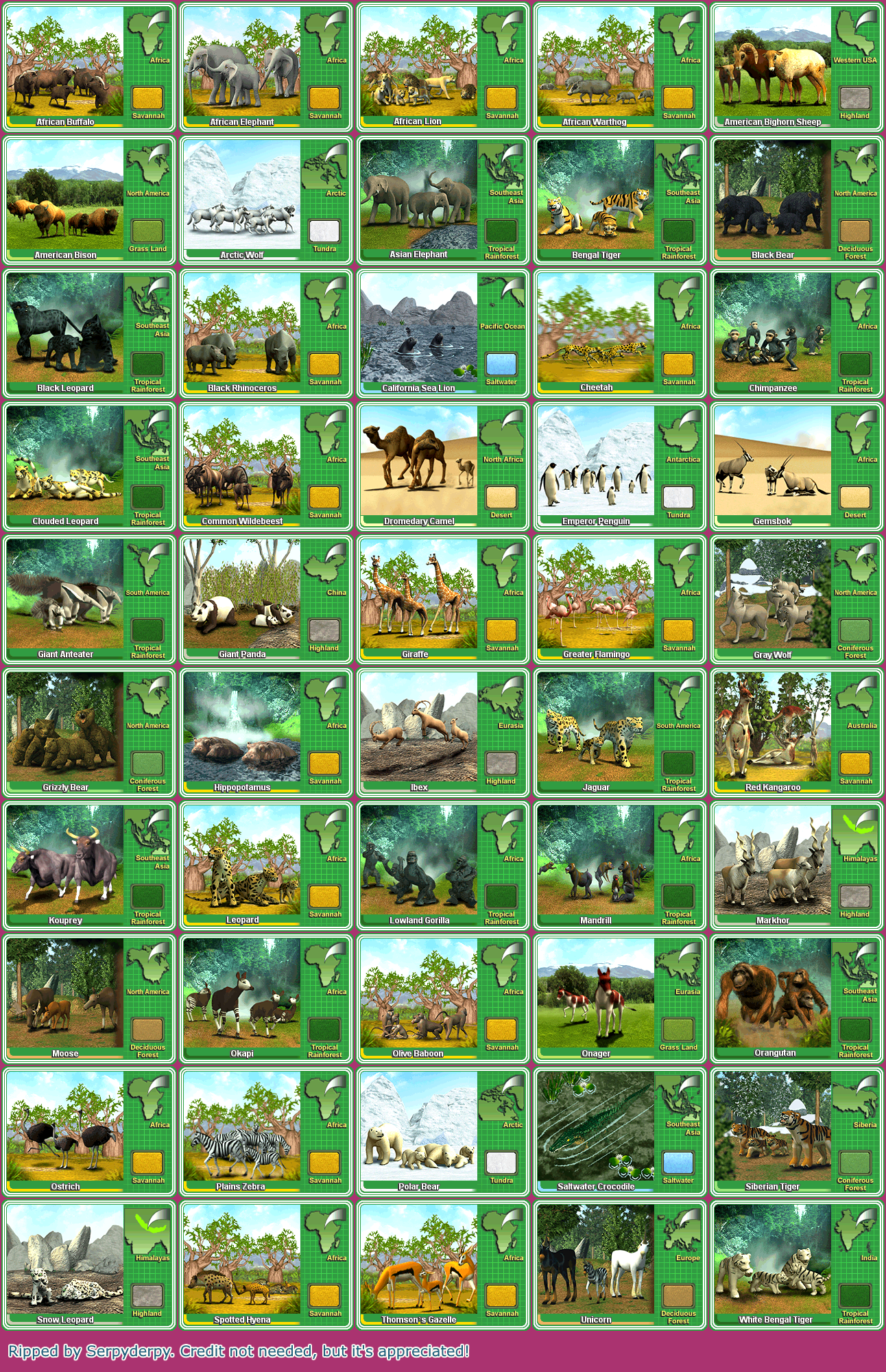 Zoo Tycoon DS - Collector Cards