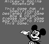 Game Boy Error Message