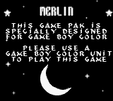 Merlin - Game Boy Error Message