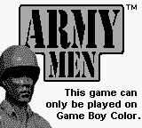 Army Men - Game Boy Error Message