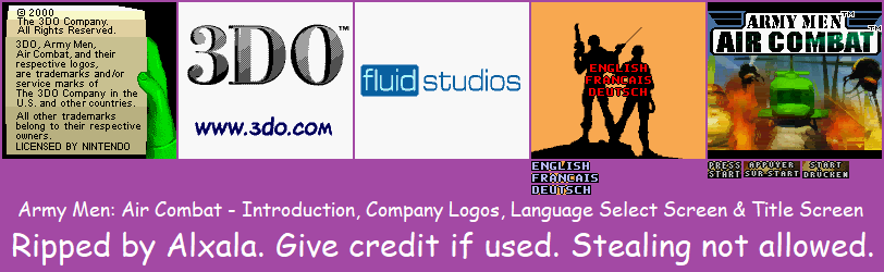 Introduction, Company Logos, Language Select Screen & Title Screen