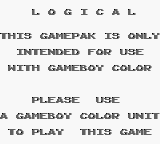 Logical - Game Boy Error Message