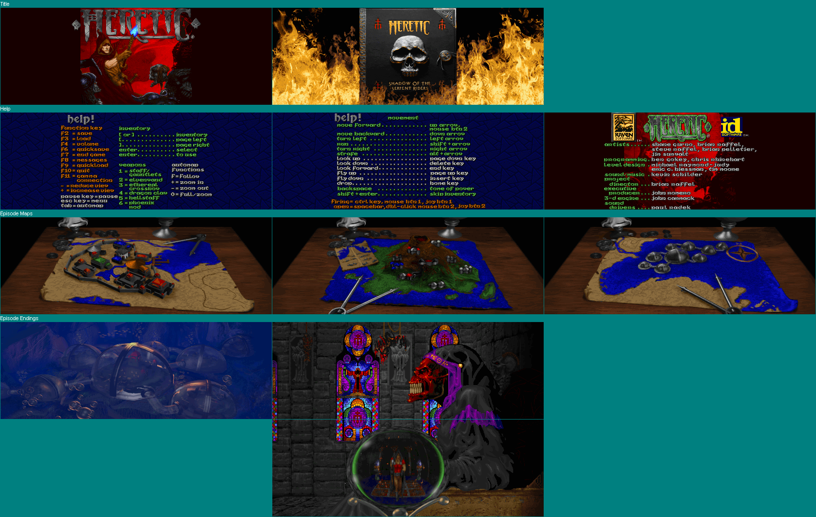 Heretic - Widescreen Menus