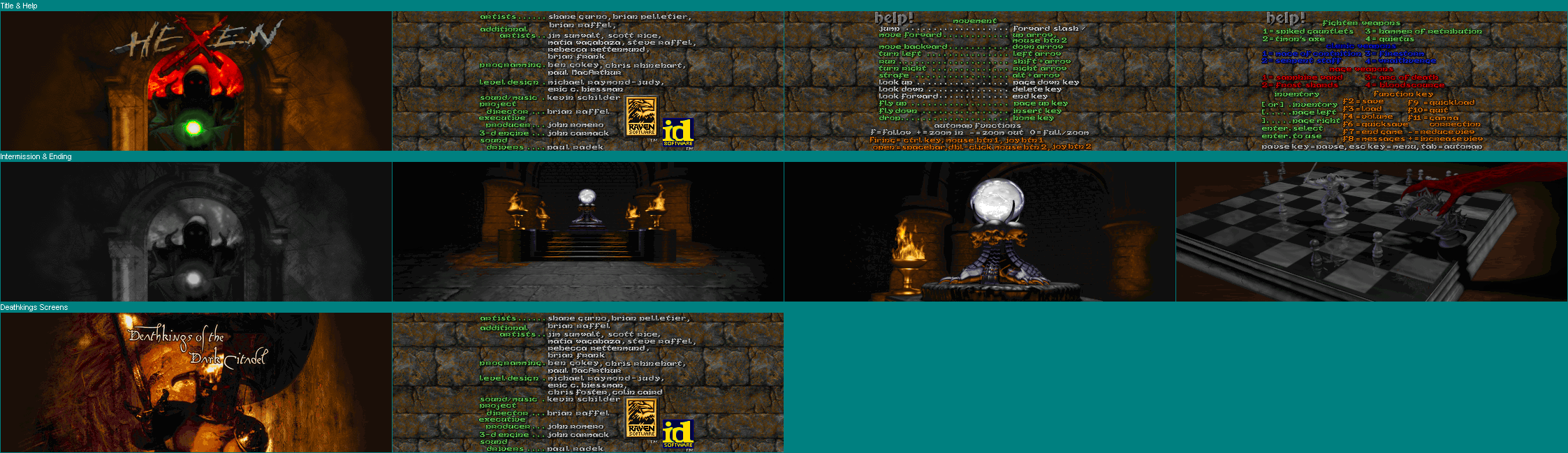 Hexen - Widescreen Menus