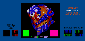 Sonic Spinball - Title Screen