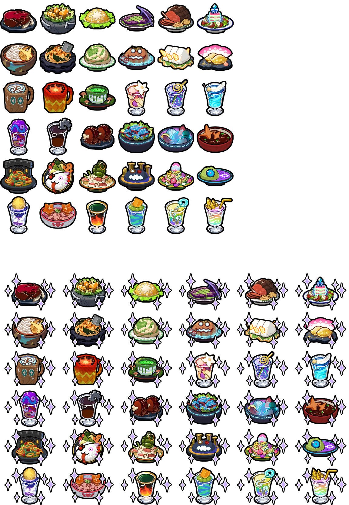 Dragon Quest Treasures - Food Icons