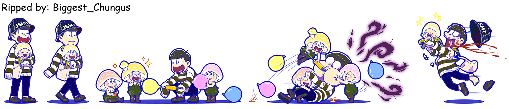 Osomatsu-san Hesokuri Wars: Battle of the NEETs - Jyushimatsu (Stage Papa)