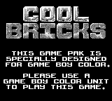 Cool Bricks - Game Boy Error Message