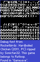 Debug Font (Unused)