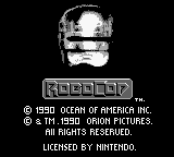 RoboCop (GB) - Start Screen