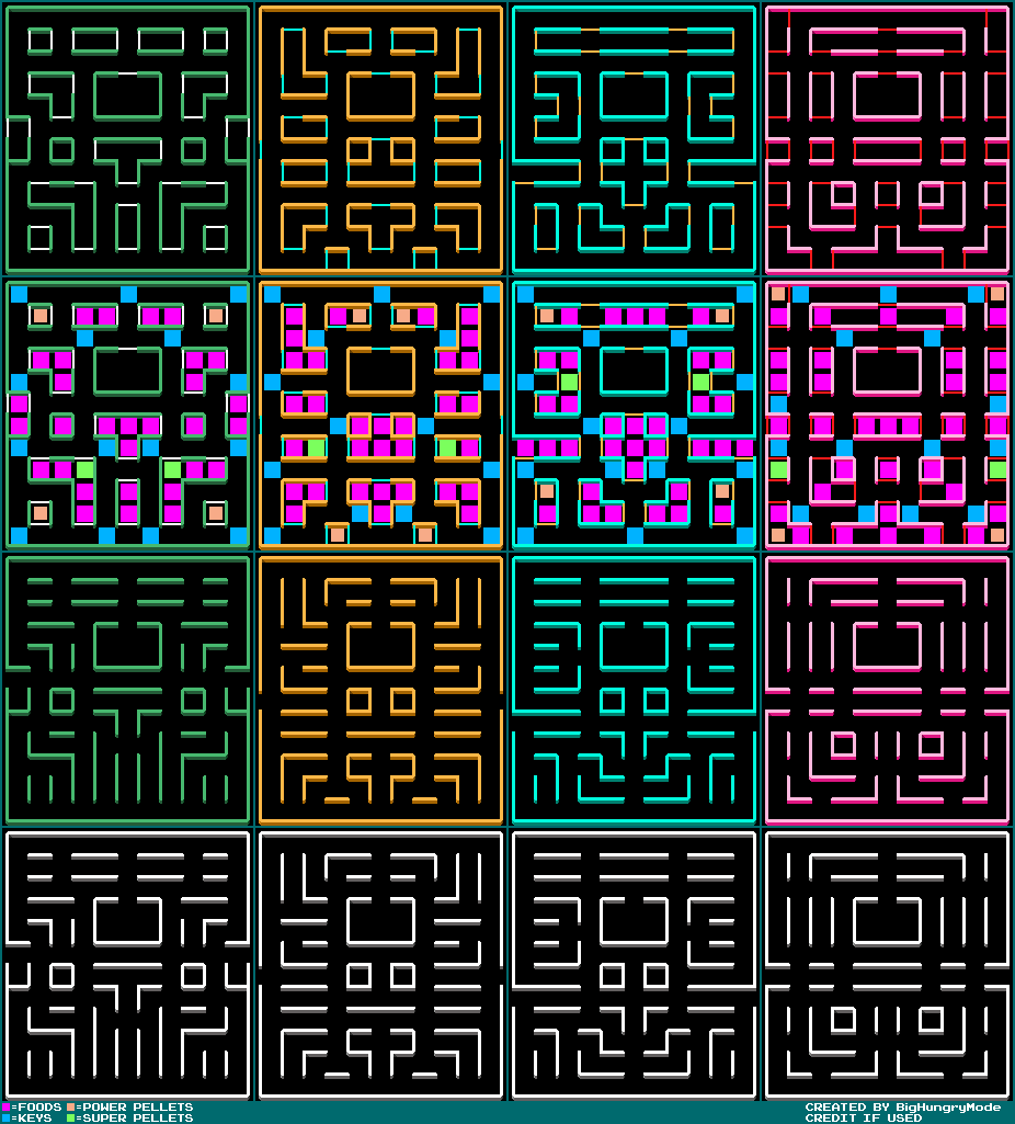 Super Pac-Plus Mazes (Mobile, Enhanced Mode)