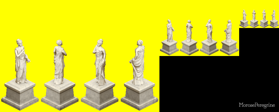 The Sims - "The Peace of Fashion" Marble Statue