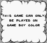 Game Boy Error Message