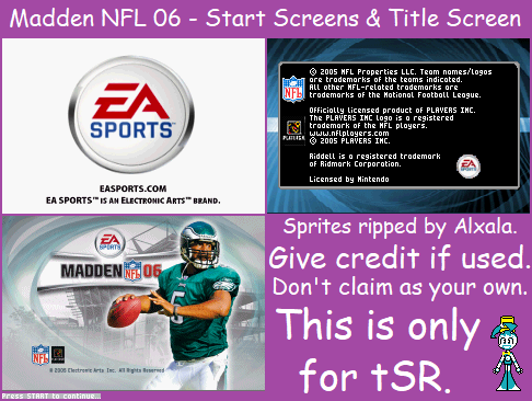 Madden NFL 06 - Start Screens & Title Screen