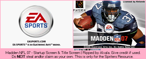 Madden NFL 07 - Start Screen & Title Screen
