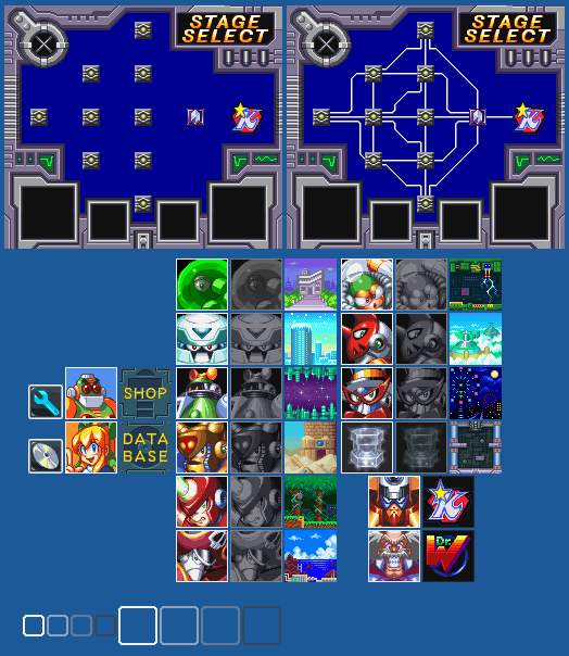 Mega Man & Bass / Rockman & Forte (JPN) - Stage Select