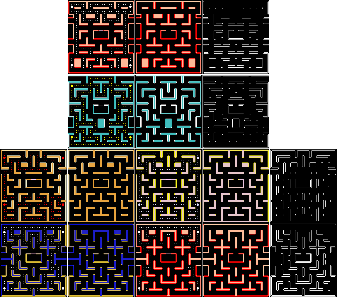 Ms. Pac-Man (J2ME/BREW, Americas) - Mazes (240x320/400)