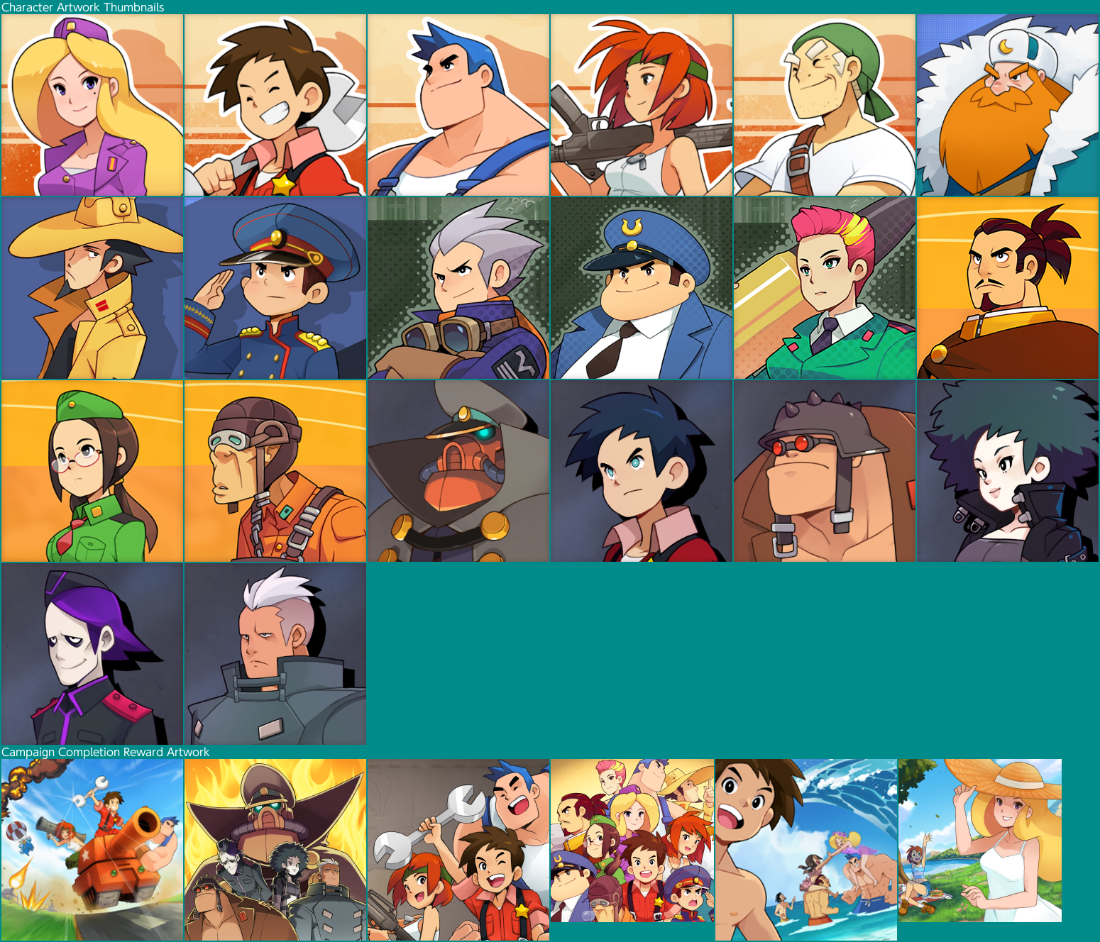 Advance Wars 1+2: Re-Boot Camp - Gallery - Collectible Artwork Thumbnails