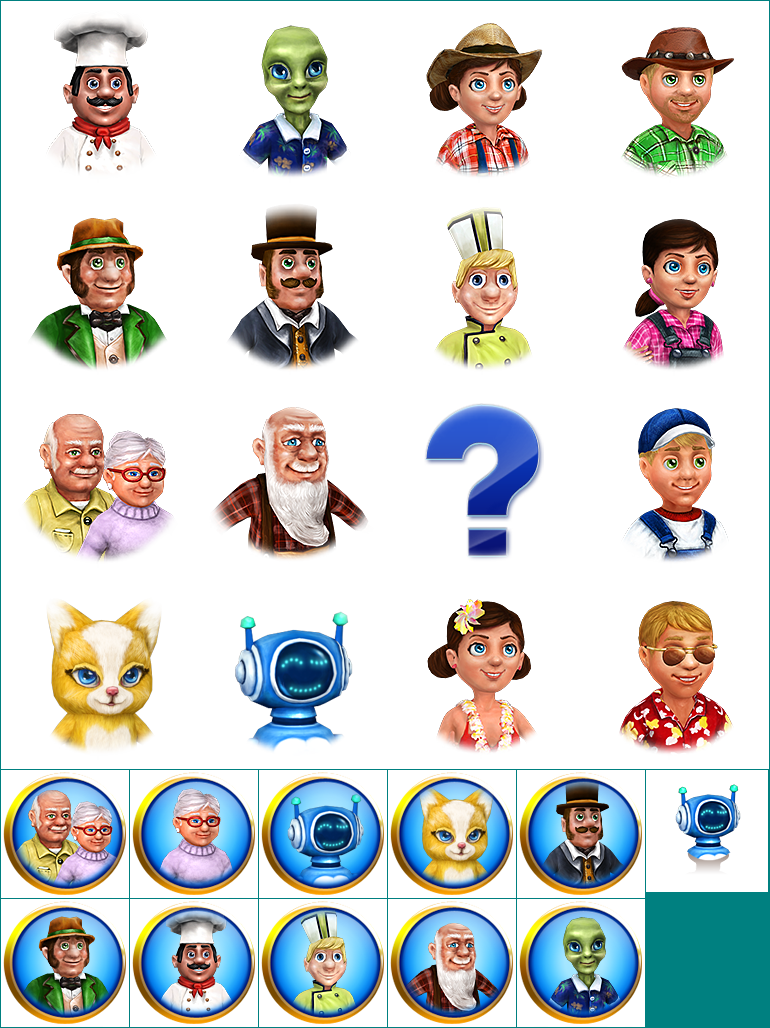 Farm Frenzy 4 - Character Mugshots