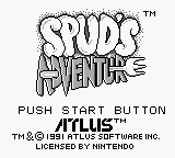 Spud's Adventure - Title Screen