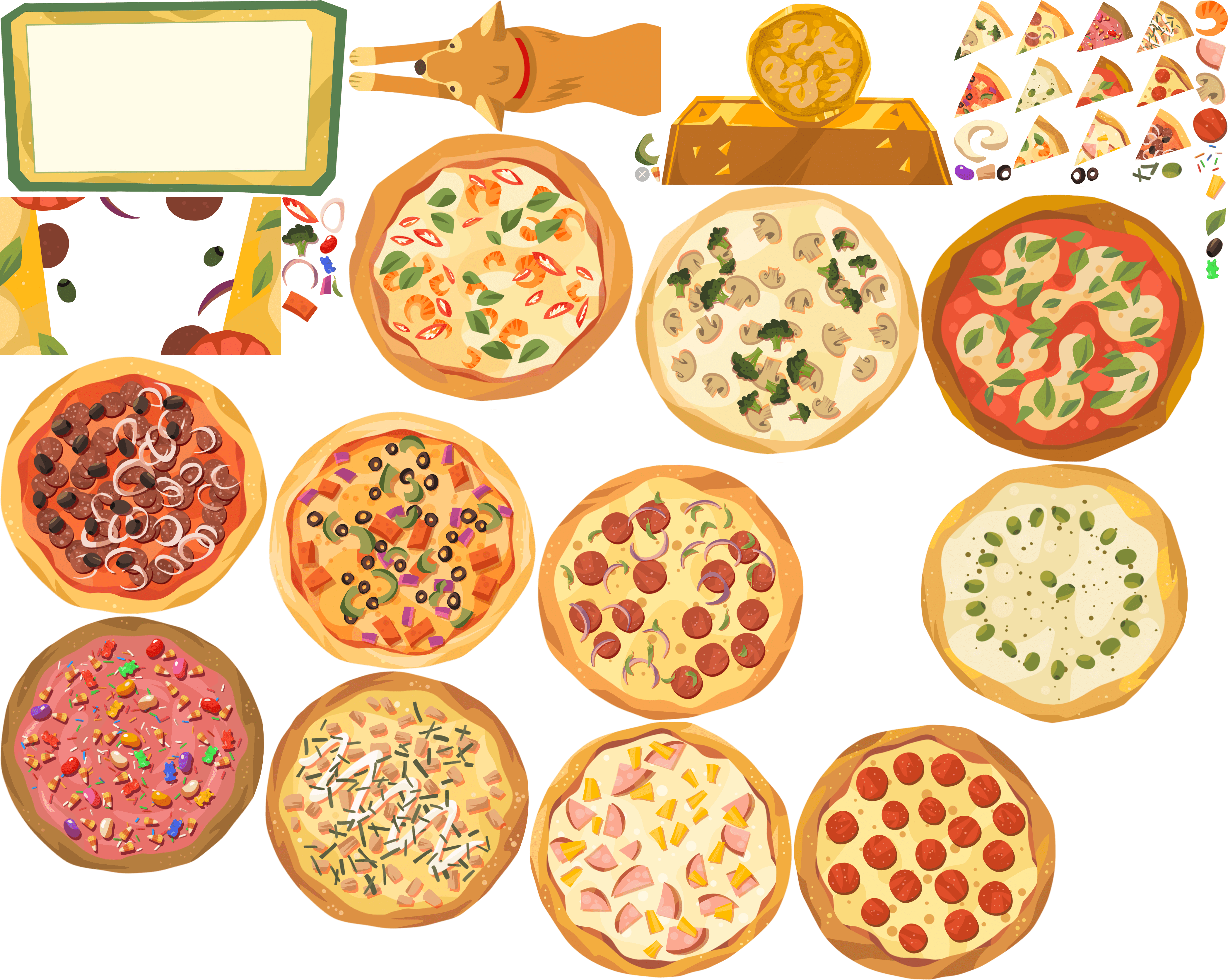Google Doodles - Pizzas