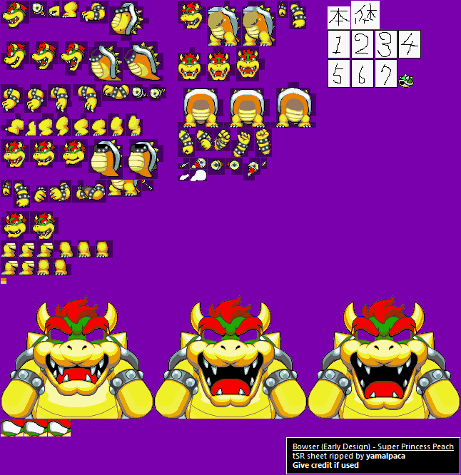 Super Princess Peach - Bowser (Early Design)