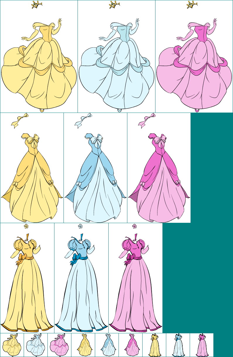 The Spriters Resource - Full Sheet View - Disney Princess: Enchanting ...