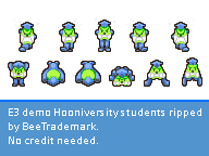 Mario & Luigi: Superstar Saga - Woohoo Hooniversity Students (Prototype)