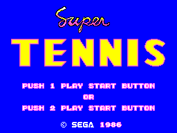 Super Tennis/Great Tennis - Title Screen