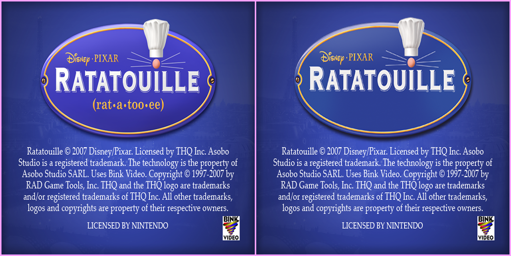 Ratatouille - Copyright Screen