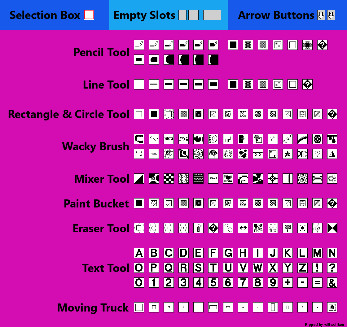Kid Pix 1.0 - Tool Options