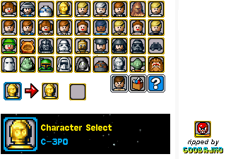 LEGO Star Wars II: The Original Trilogy - Character Select Icons
