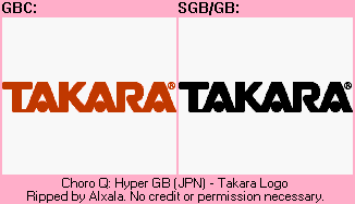 Choro-Q Hyper GB (JPN) - Takara Logo