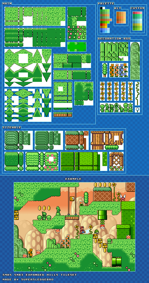 Hills Expanded (SMB3 SNES-Style)