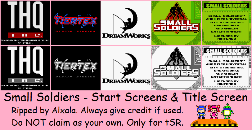 Small Soldiers - Start Screens & Title Screen
