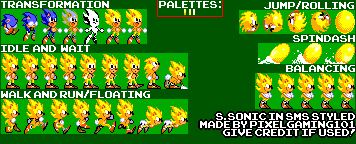 Super Sonic (Sonic 2 SMS-Style)