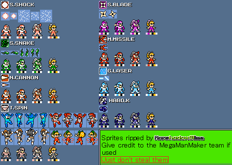 Mega Man Maker - Weapons (Mega Man 03)