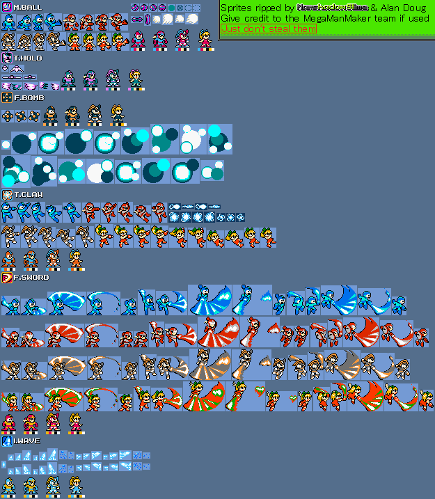 Weapons (Mega Man 08)