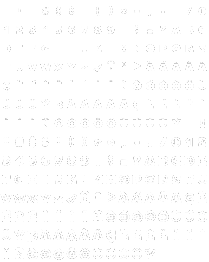 Poppy Kart 2 - Font