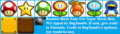 New Super Mario Bros. Wii - Roulette Block
