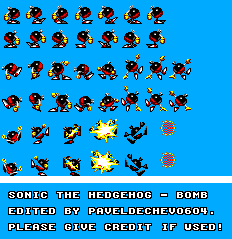 Sonic the Hedgehog Customs - Bomb (Master System-Style)