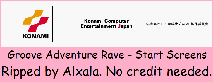 Groove Adventure Rave - Start Screens