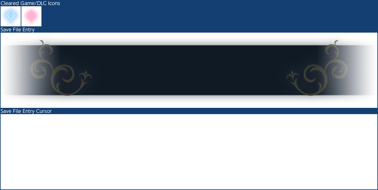Save File Menu Parts