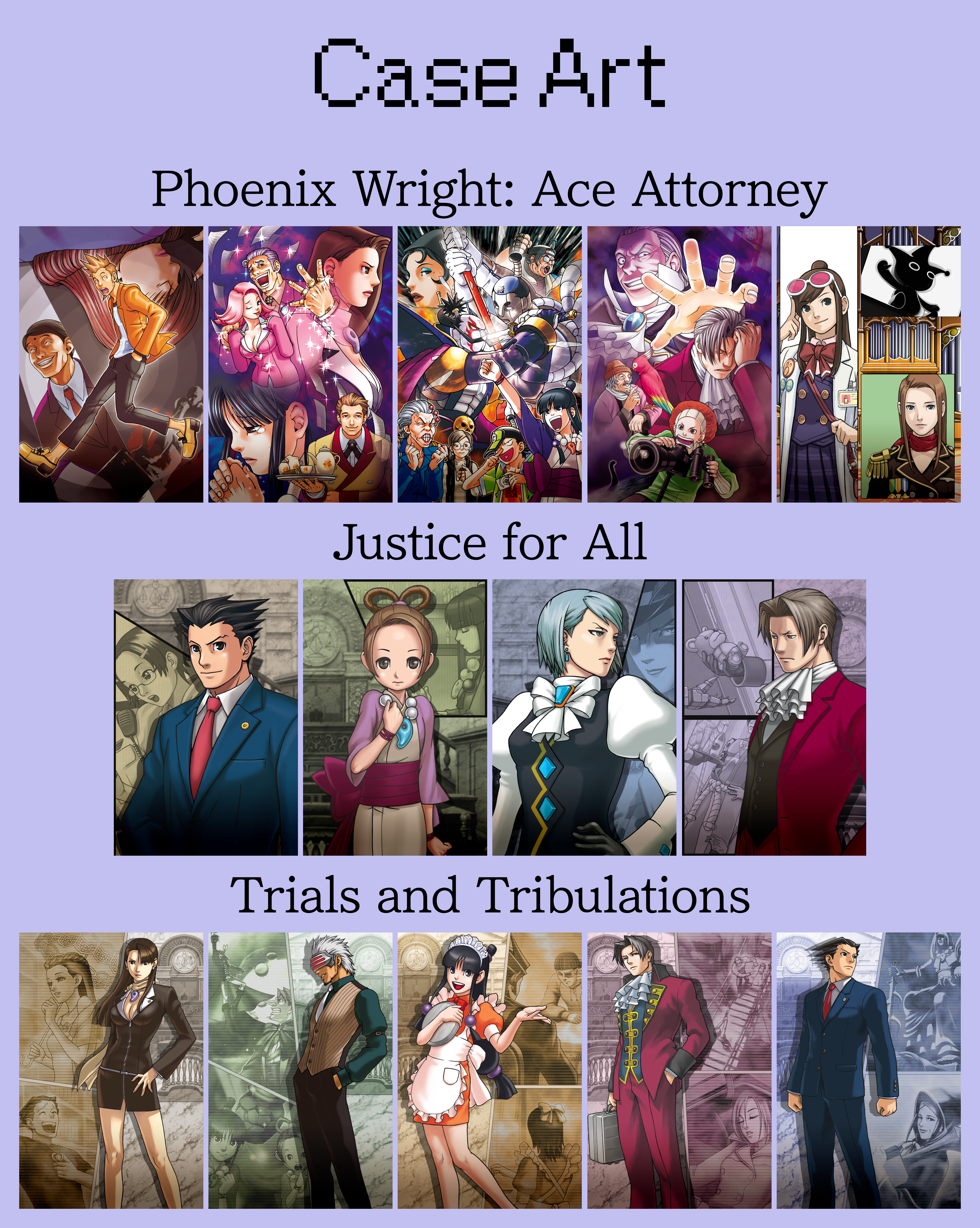 Phoenix Wright: Ace Attorney Trilogy - Case Art