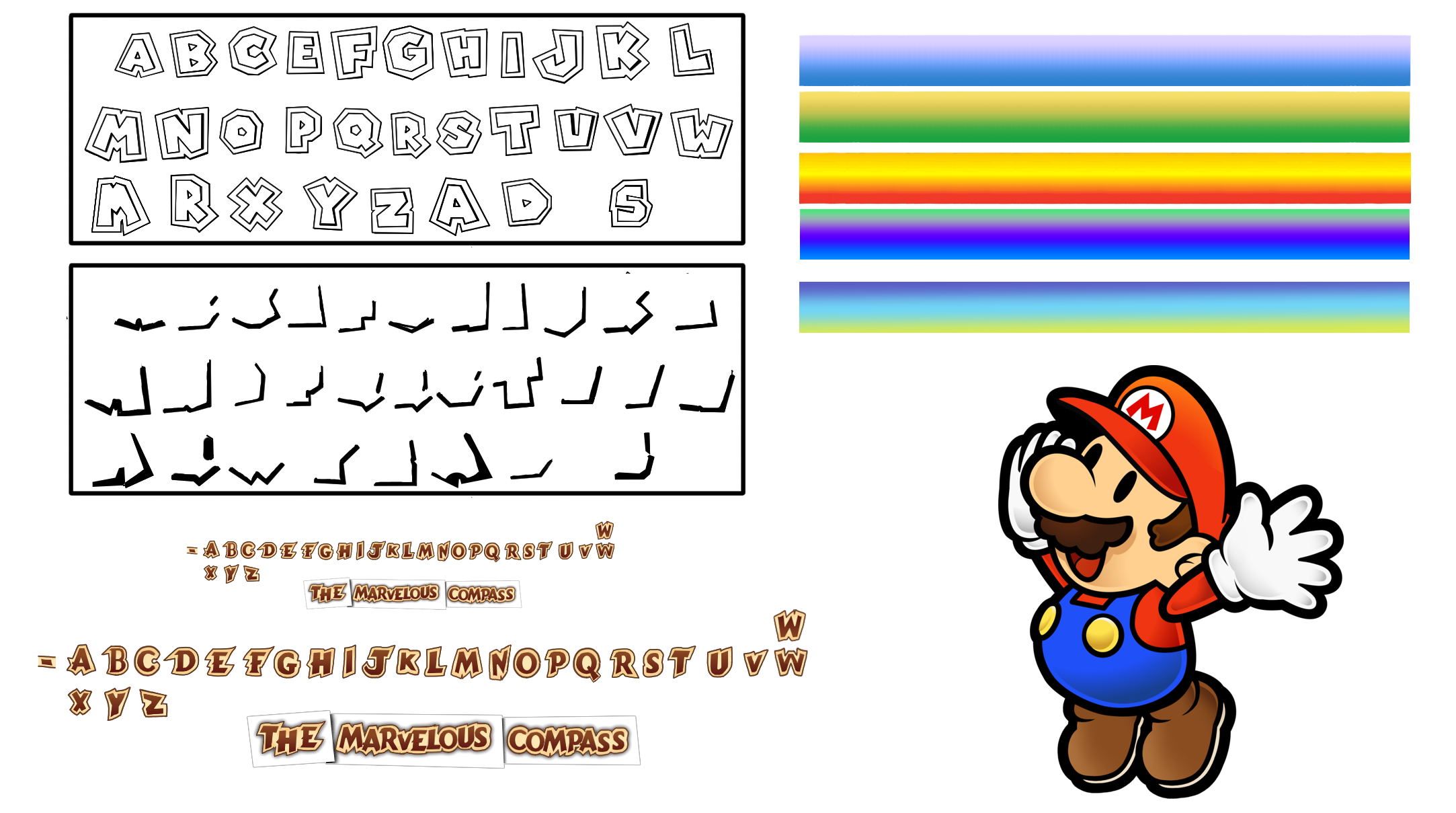 Paper Mario Customs - TTYD Title Font Recreation