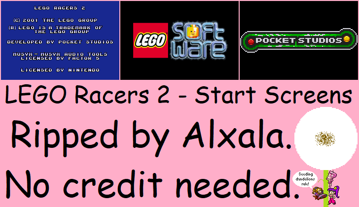 LEGO Racers 2 - Start Screens