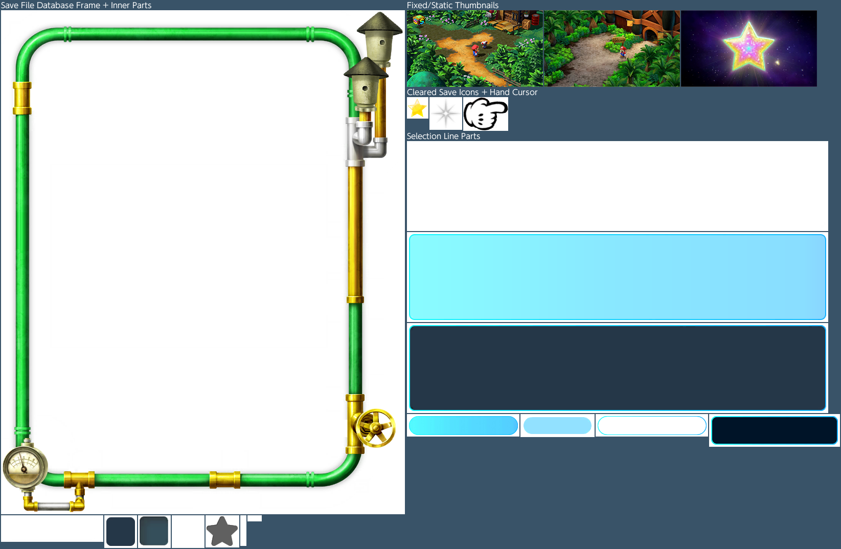 Super Mario RPG - Save File Selection Parts