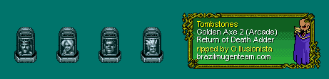 Golden Axe: The Revenge of Death Adder - Tombstones