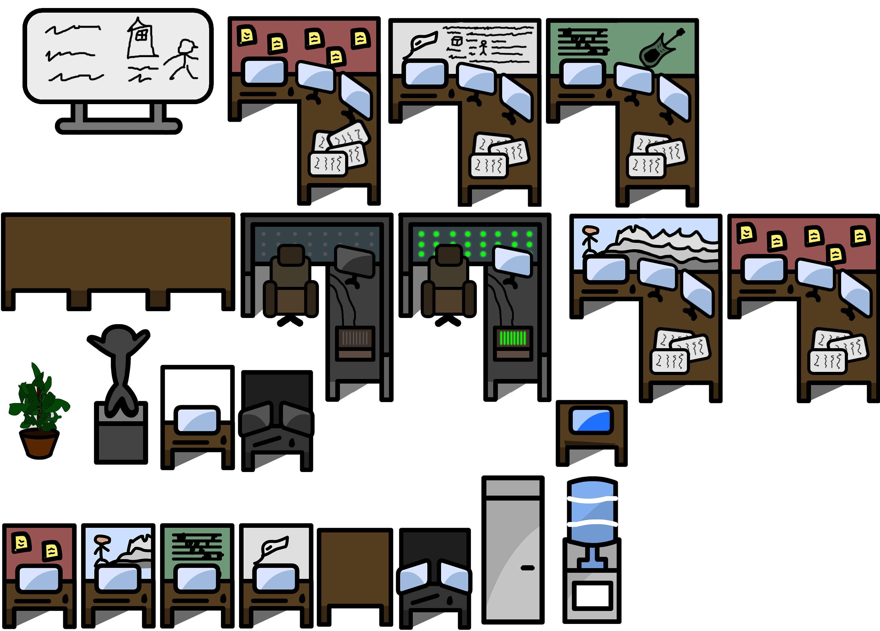 Game Corp DX - Office Objects
